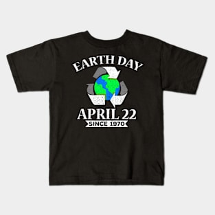 Earth Day April 22 Since 1970 Kids T-Shirt